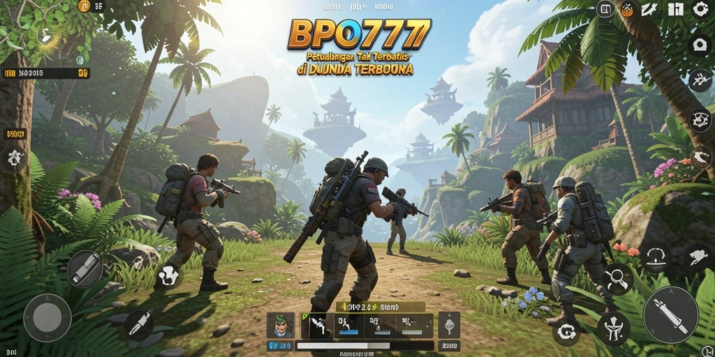 Tampilan gameplay BPO777 yang memukau di dunia terbuka.