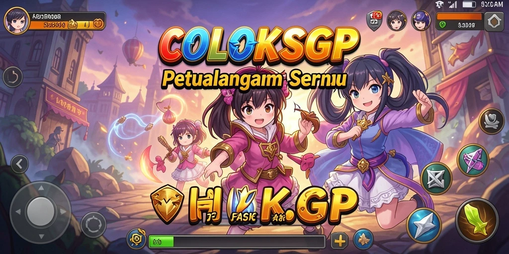 Tampilan gameplay <strong>COLOKSGP</strong> dengan karakter anime yang menarik.