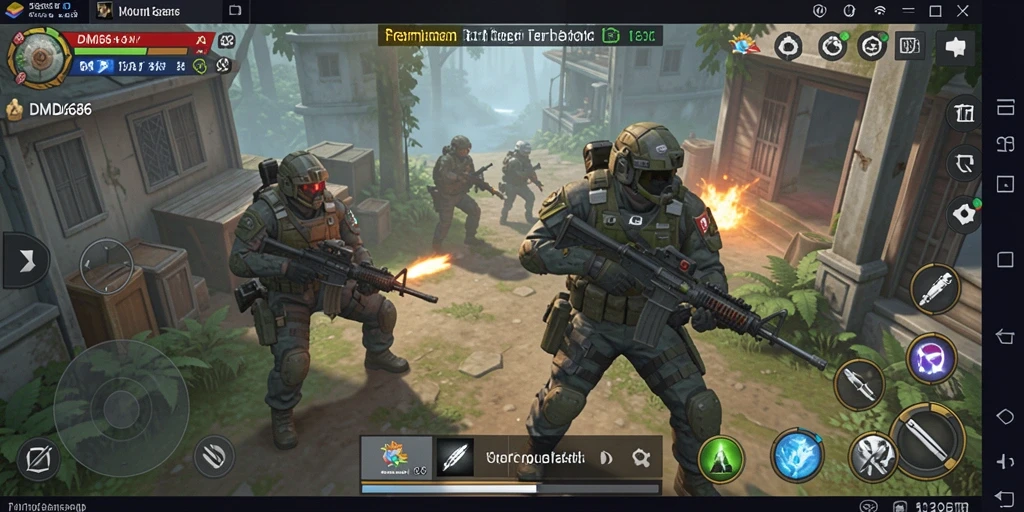 Tampilan gameplay DMD686 yang menegangkan dan strategis.
