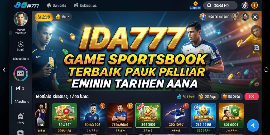 Tampilan gameplay IDA777 dengan berbagai pilihan taruhan olahraga.