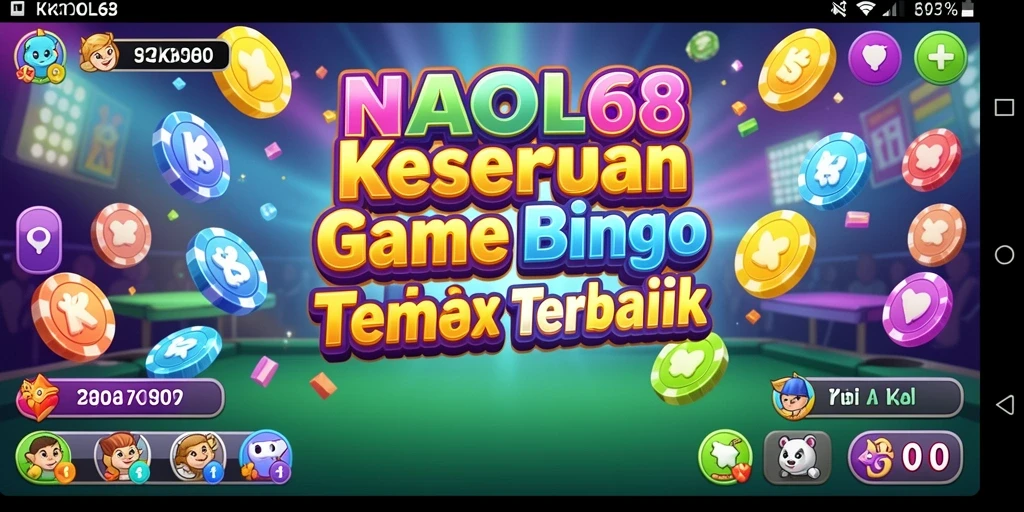 Screenshot KAOL68 menampilkan gameplay Bingo yang mendebarkan.