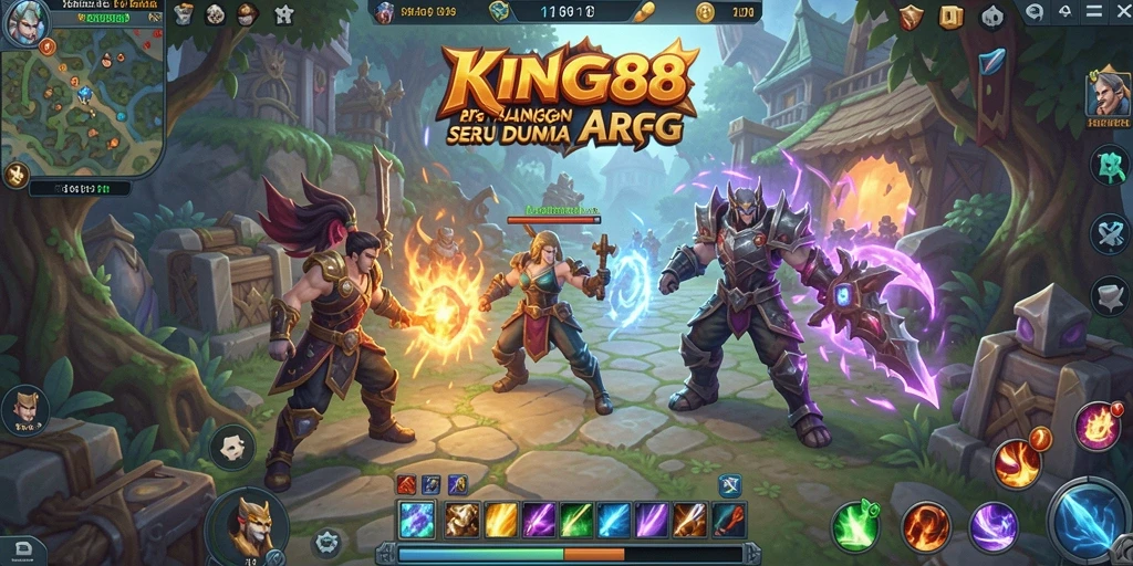 Tangkapan layar utama KING88 menampilkan aksi pertempuran yang mendebarkan.
