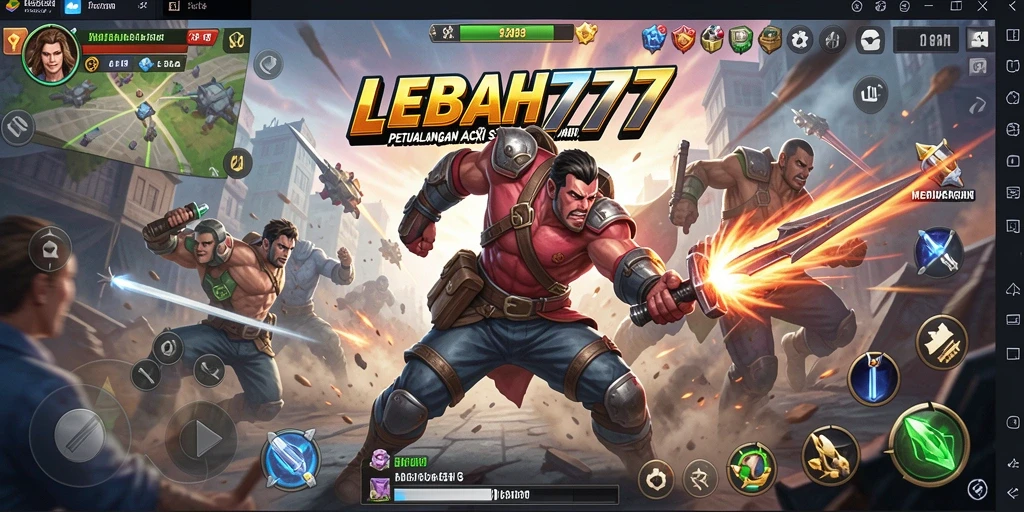 Screenshot utama gameplay LEBAH777 yang seru dan mendebarkan.