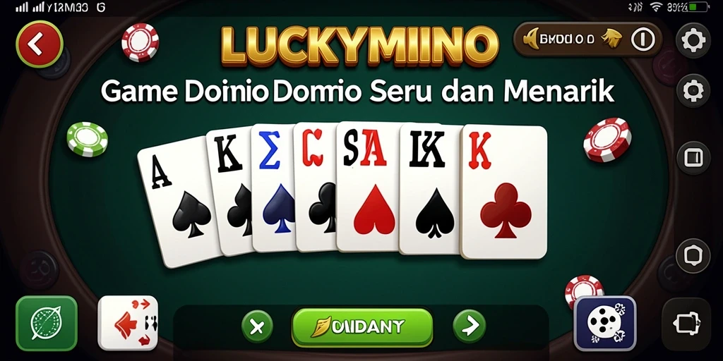 Tampilan gameplay seru di LUCKYMINO dengan interaksi pemain yang aktif.