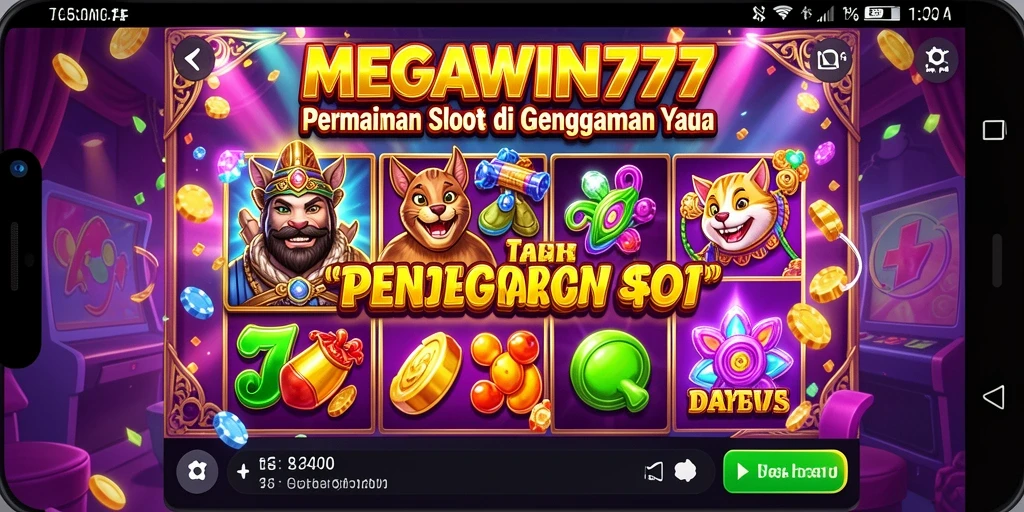 Gameplay seru di MEGAWIN777 dengan berbagai tema slot.