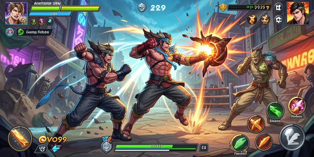 Tampilan gameplay OVO99 yang menarik dan mendebarkan.