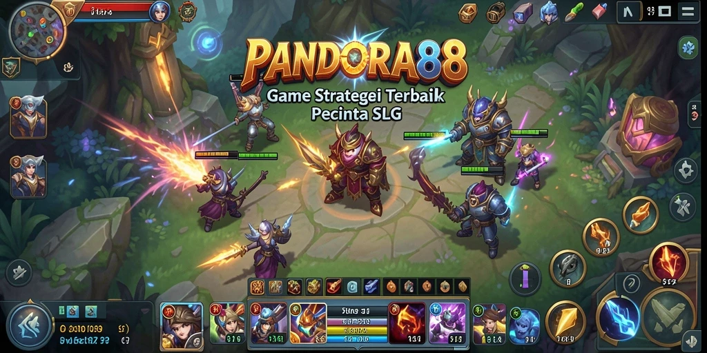 Screenshot PANDORA88 menampilkan aksi pertempuran dan strategi mendalam.