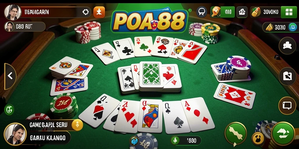 Gameplay seru dalam POA88 yang menggambarkan keseruan Gaple.