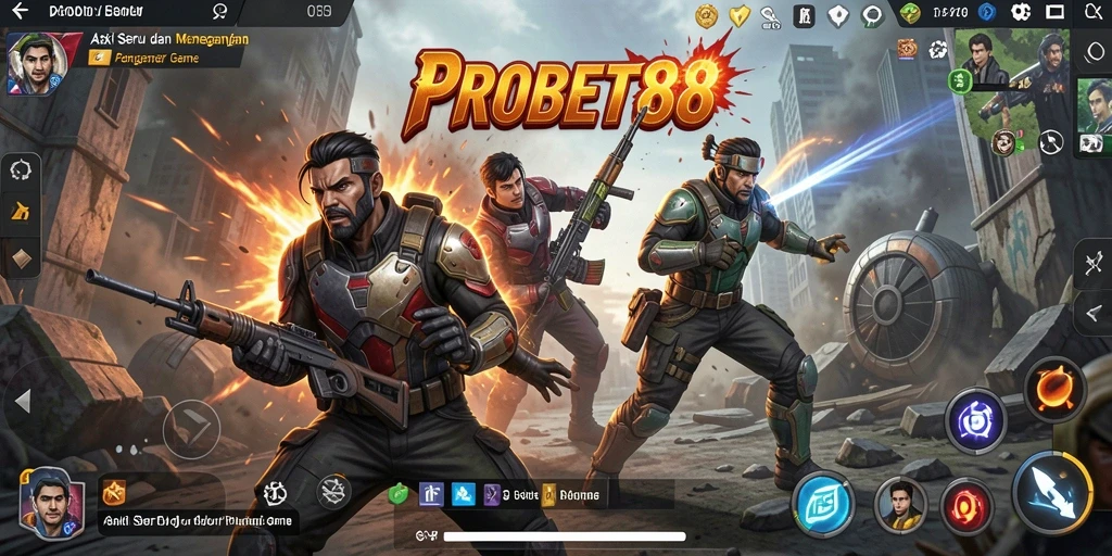 Tampilan gameplay PROBET88 yang mendebarkan dan responsif.
