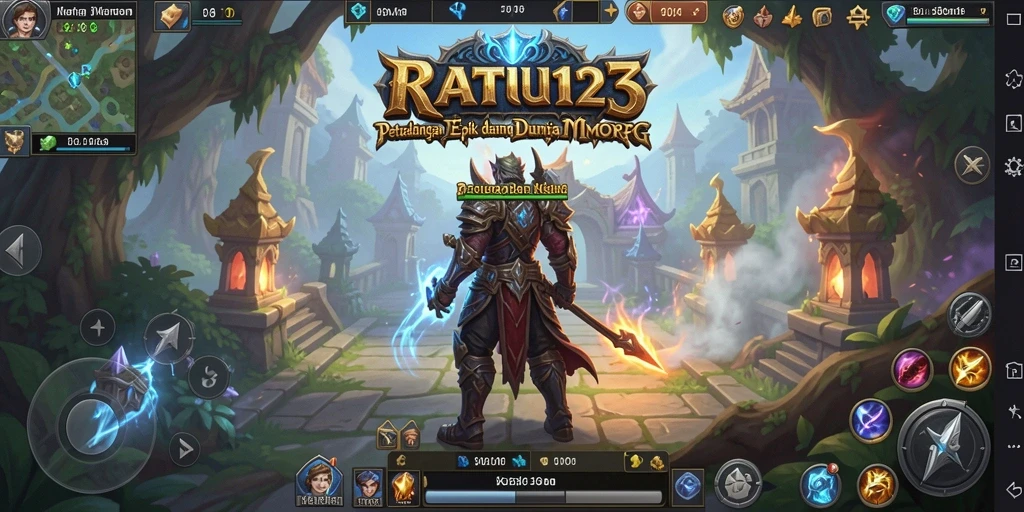 Screenshot menunjukkan aksi seru dalam pertempuran MMORPG.