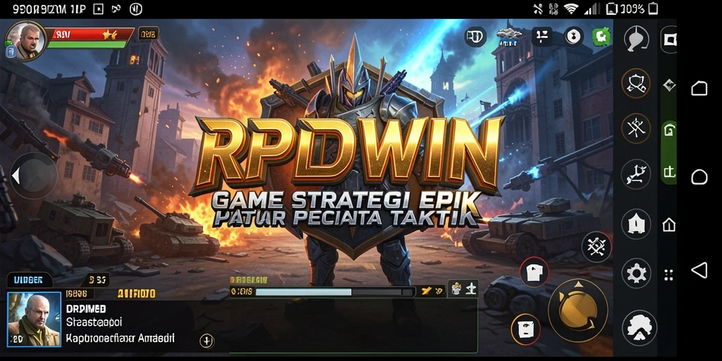 Screenshot gameplay RPIDWIN menampilkan strategi taktis yang mendebarkan.