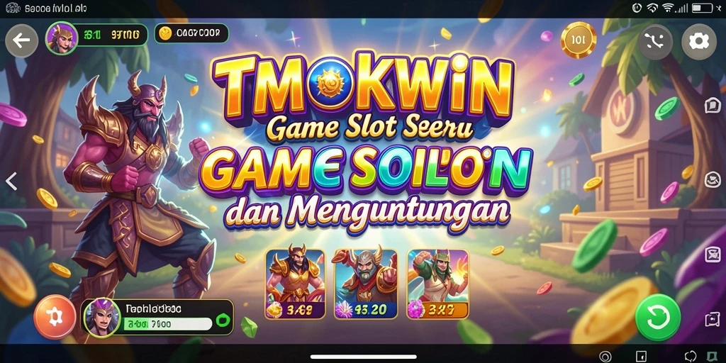 Tampilan screenshot utama TMOKWIN menampilkan gameplay Slot yang menarik.