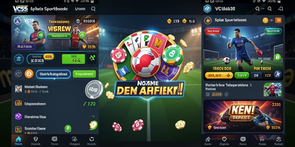 Tampilan menarik dari gameplay Sportsbook VC55 yang menyenangkan.