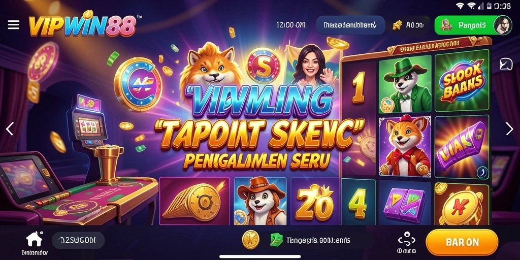 Tampilan gameplay seru dan menarik dari <strong>VIPWIN88</strong> dengan berbagai tema slot.