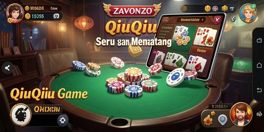 Tampilan gameplay seru dari ZAVONZO dalam permainan QiuQiu.